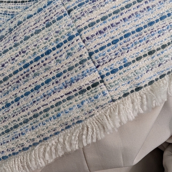 Ann Taylor Factory Blue Tweed Sheath Dress | Size 8 | EUC Professional - Picture 14 of 15